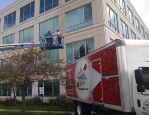 Commercial property pressure washing